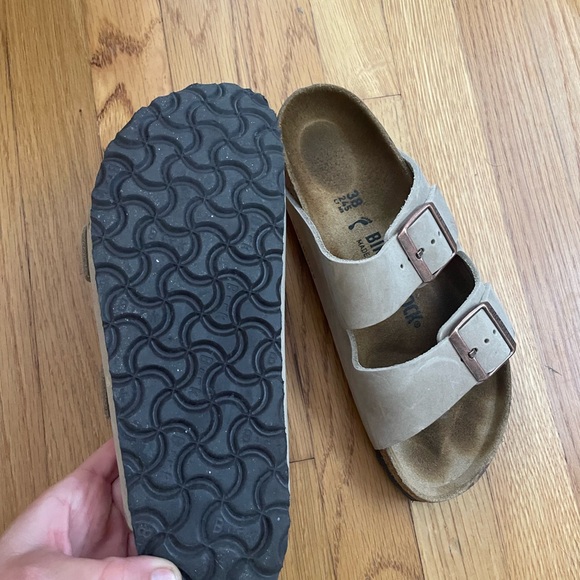 Birkenstocks Leather Taupe like new - Picture 3 of 5